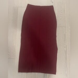 Van Heusen Deep Red Pencil Skirt
